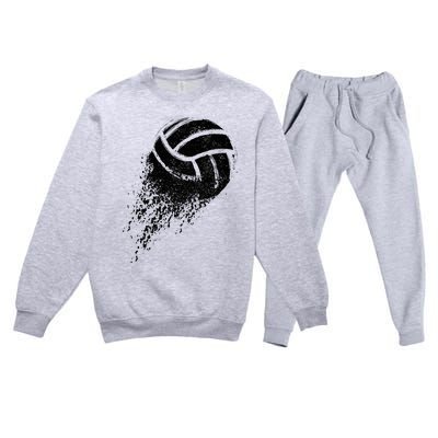 Volleyball Player Premium Crewneck Sweatsuit Set