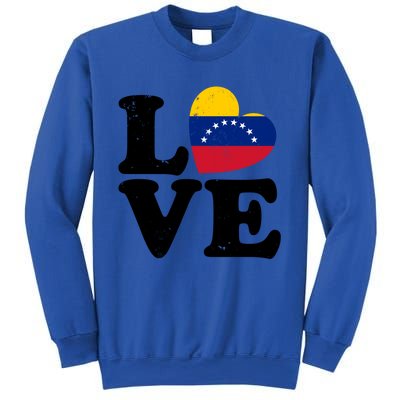 Venezuela Proud Venezuela Flag Love Heart Gift Sweatshirt