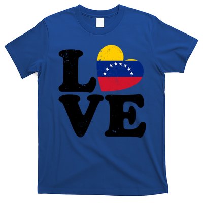 Venezuela Proud Venezuela Flag Love Heart Gift T-Shirt