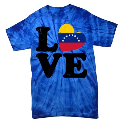 Venezuela Proud Venezuela Flag Love Heart Gift Tie-Dye T-Shirt