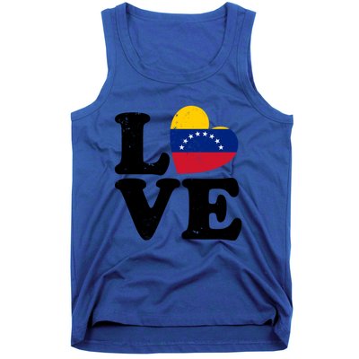 Venezuela Proud Venezuela Flag Love Heart Gift Tank Top