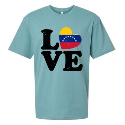 Venezuela Proud Venezuela Flag Love Heart Gift Sueded Cloud Jersey T-Shirt