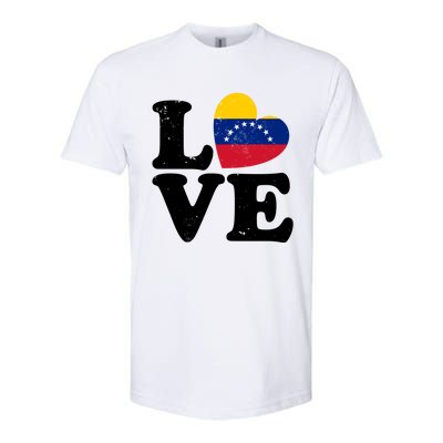 Venezuela Proud Venezuela Flag Love Heart Gift Softstyle CVC T-Shirt