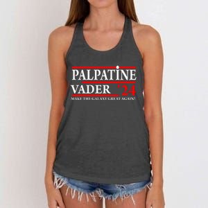 Vote Palpatine Vader In 2024 Women's Knotted Racerback Tank