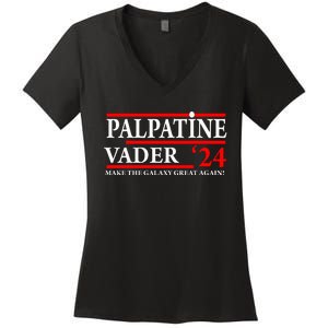 Vote Palpatine Vader In 2024 Women's V-Neck T-Shirt