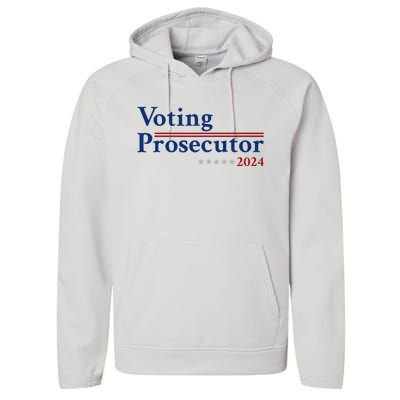 Voting Prosecutor Vote For Kamala Harris 2024 Performance Fleece Hoodie