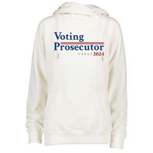 Voting Prosecutor Vote For Kamala Harris 2024 Womens Funnel Neck Pullover Hood