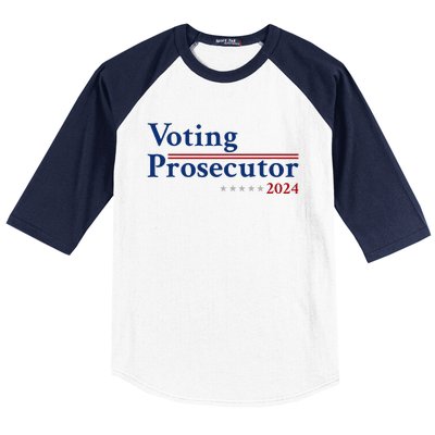 Voting Prosecutor Vote For Kamala Harris 2024 Baseball Sleeve Shirt