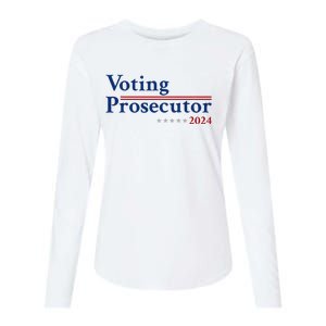 Voting Prosecutor Vote For Kamala Harris 2024 Womens Cotton Relaxed Long Sleeve T-Shirt