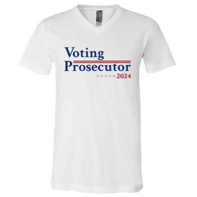 Voting Prosecutor Vote For Kamala Harris 2024 V-Neck T-Shirt