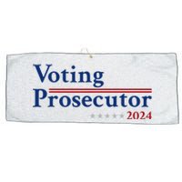 Voting Prosecutor Vote For Kamala Harris 2024 Large Microfiber Waffle Golf Towel