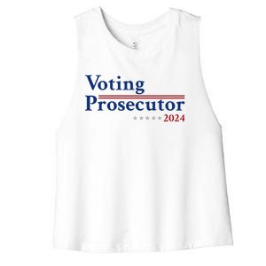 Voting Prosecutor Vote For Kamala Harris 2024 Women's Racerback Cropped Tank