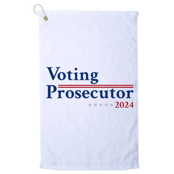 Voting Prosecutor Vote For Kamala Harris 2024 Platinum Collection Golf Towel