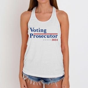 Voting Prosecutor Vote For Kamala Harris 2024 Women's Knotted Racerback Tank