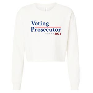 Voting Prosecutor Vote For Kamala Harris 2024 Cropped Pullover Crew