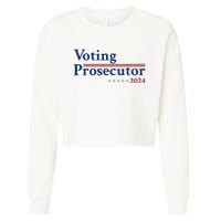 Voting Prosecutor Vote For Kamala Harris 2024 Cropped Pullover Crew