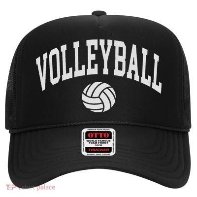 Volleyball Player High Crown Mesh Back Trucker Hat