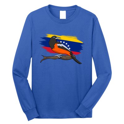 Venezuela Proud Venezuelan Flag Hispanic Colorful Bird Cool Gift Long Sleeve Shirt