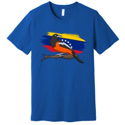 Venezuela Proud Venezuelan Flag Hispanic Colorful Bird Cool Gift Premium T-Shirt