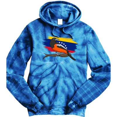 Venezuela Proud Venezuelan Flag Hispanic Colorful Bird Cool Gift Tie Dye Hoodie