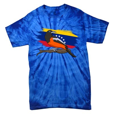 Venezuela Proud Venezuelan Flag Hispanic Colorful Bird Cool Gift Tie-Dye T-Shirt