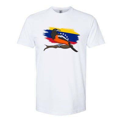 Venezuela Proud Venezuelan Flag Hispanic Colorful Bird Cool Gift Softstyle CVC T-Shirt