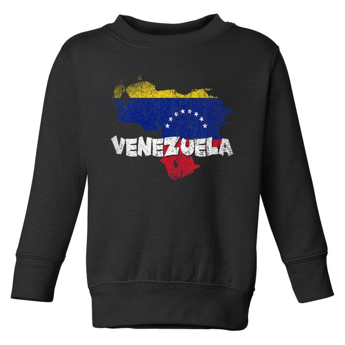 Venezuela Pride Venezuelan Flag Caracas Gift Venezuela Toddler Sweatshirt