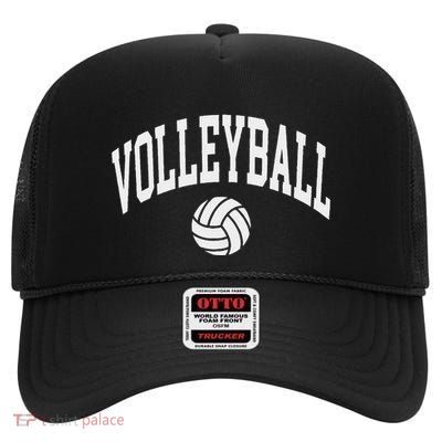 Volleyball Player High Crown Mesh Back Trucker Hat