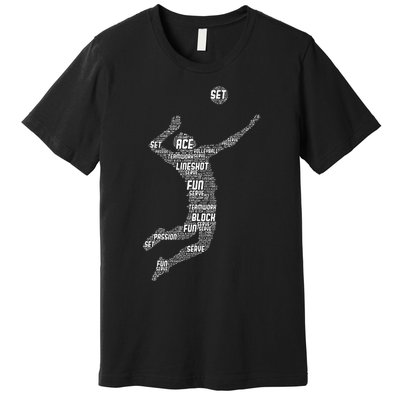 Volleyball Player Premium T-Shirt