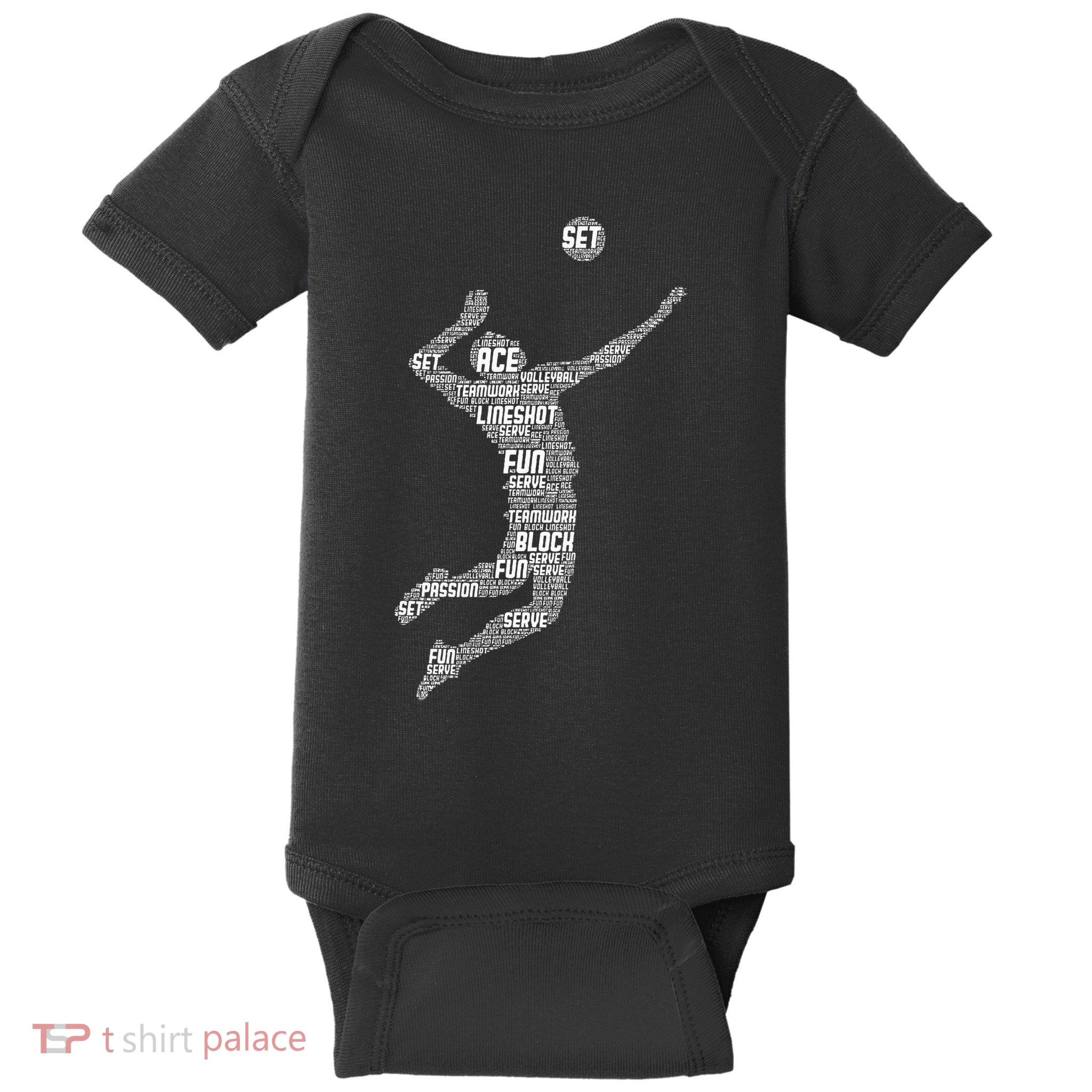 Volleyball Player Baby Bodysuit