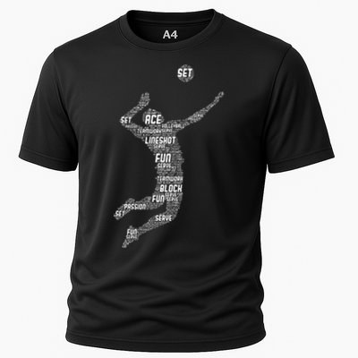 Volleyball Player Cooling Performance Crew T-Shirt