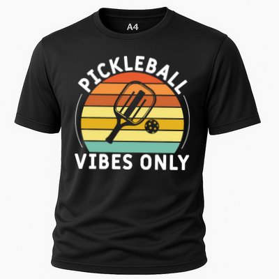 Vintage Pickleball Vibes Only Gift Pickleball Paddles Performance Shirt