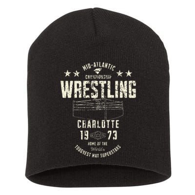 Vintage Pro Wrestling Territory Charlotte 1973 Mid Atlantic Short Acrylic Beanie