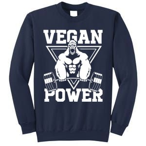 Vegan Power Workout Muscle Gorilla Bodybuilding Sweatshirt