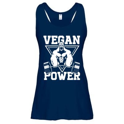 Vegan Power Workout Muscle Gorilla Bodybuilding Ladies Essential Flowy Tank