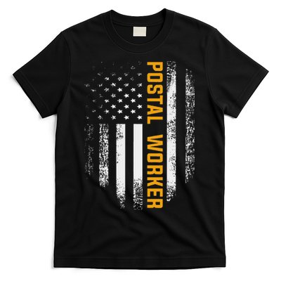 Vintage Postal Worker American Flag Us Postal Service Gift T-Shirt
