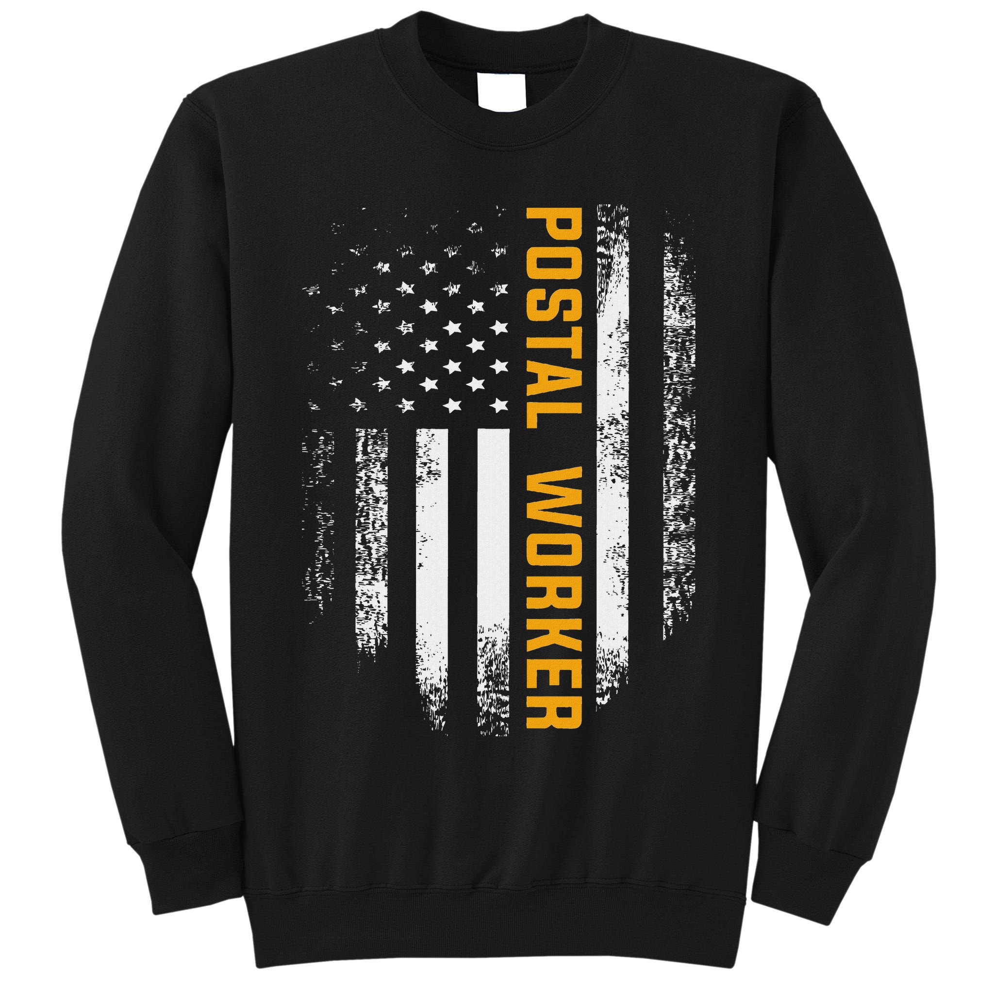 Vintage Postal Worker American Flag Us Postal Service Gift Tall Sweatshirt