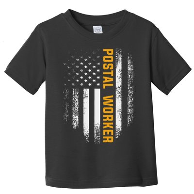 Vintage Postal Worker American Flag Us Postal Service Gift Toddler T-Shirt