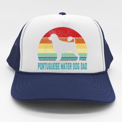 Vintage Portuguese Water Dog Dad Dog Lover Trucker Hat