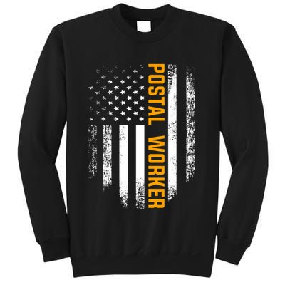 Vintage Postal Worker American Flag Us Postal Service Gift Sweatshirt