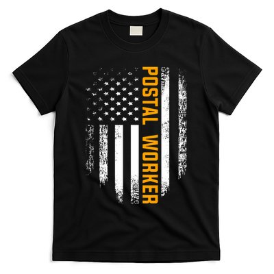 Vintage Postal Worker American Flag Us Postal Service Gift T-Shirt