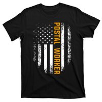 Vintage Postal Worker American Flag Us Postal Service Gift T-Shirt