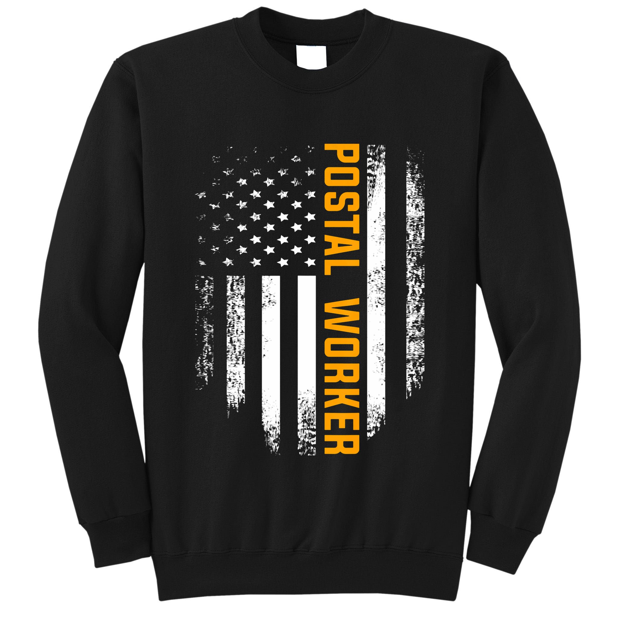 Vintage Postal Worker American Flag Us Postal Service Gift Tall Sweatshirt