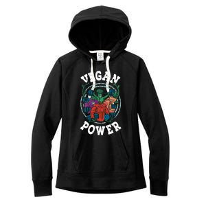 Vegan Power Workout Vegetable Vegan Day Vegetarian Gift Women's Fleece Hoodie