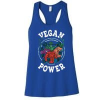 Vegan Power Workout Vegetable Vegan Day Vegetarian Gift Women's Racerback Tank