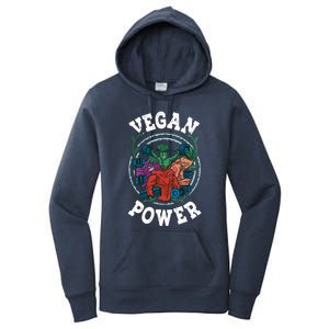 Vegan Power Workout Vegetable Vegan Day Vegetarian Gift Women's Pullover Hoodie