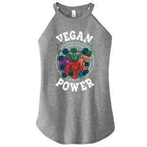 Vegan Power Workout Vegetable Vegan Day Vegetarian Gift Women's Perfect Tri Rocker Tank