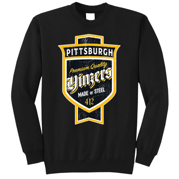 Vintage Pittsburgh Yinzer Beer Label Yinzer Pride Sweatshirt