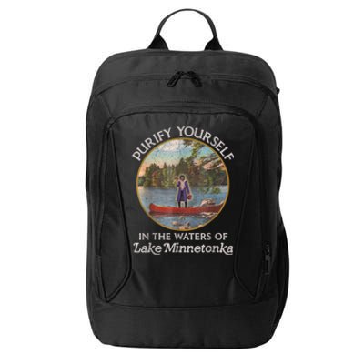 Vintage Purify Yourself In The Waters Of Lake Minnetonka City Backpack