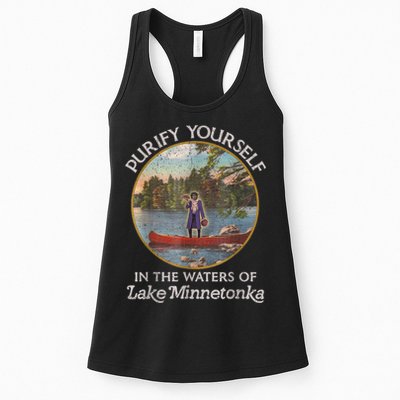 Vintage Purify Yourself In The Waters Of Lake Minnetonka Womens Tank Top
